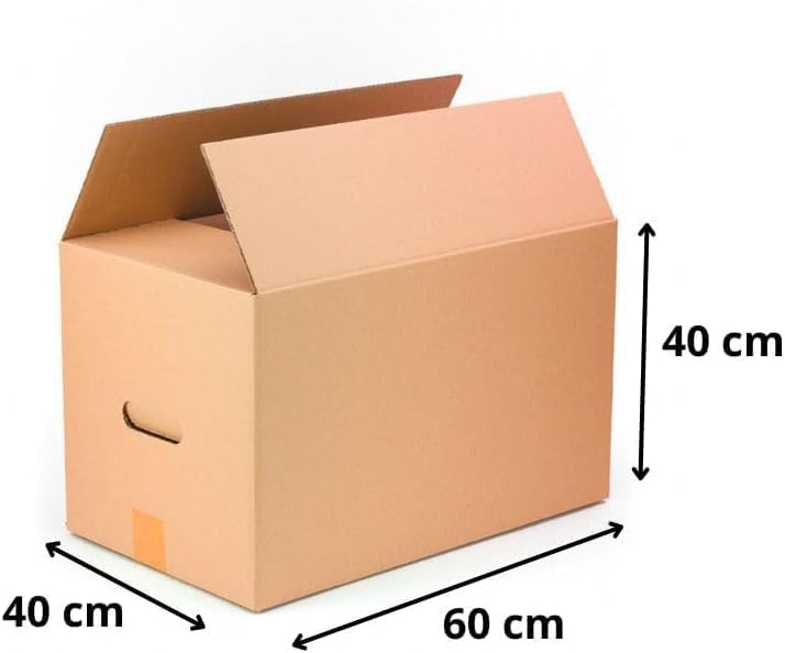 Cajas de cartón para mudanzas, almacenaje y transporte 60x40x50 cm – Cajas -Baratas.es