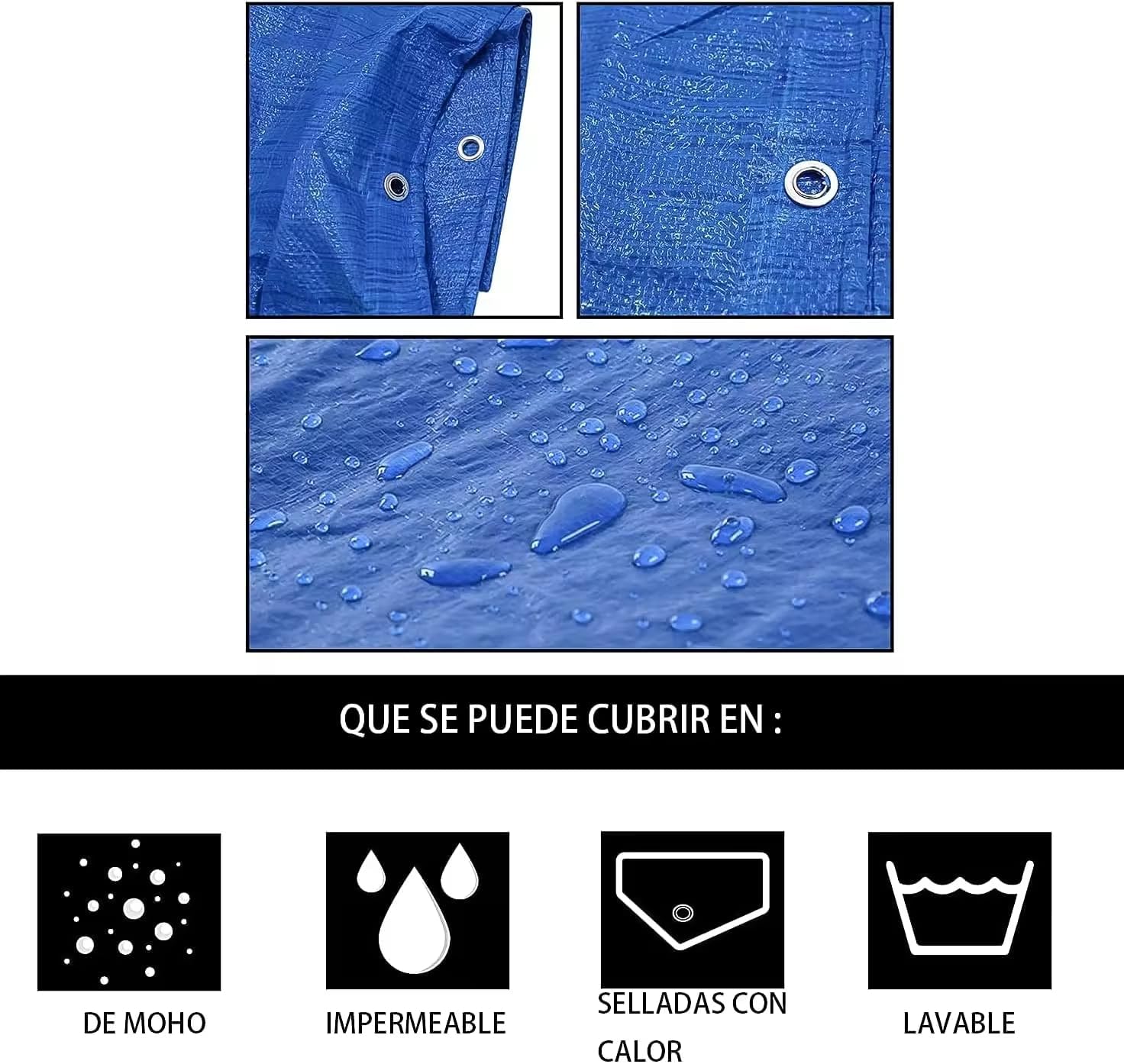 Toldo Reforzado Lona Impermeable Exterior - Imagen 4