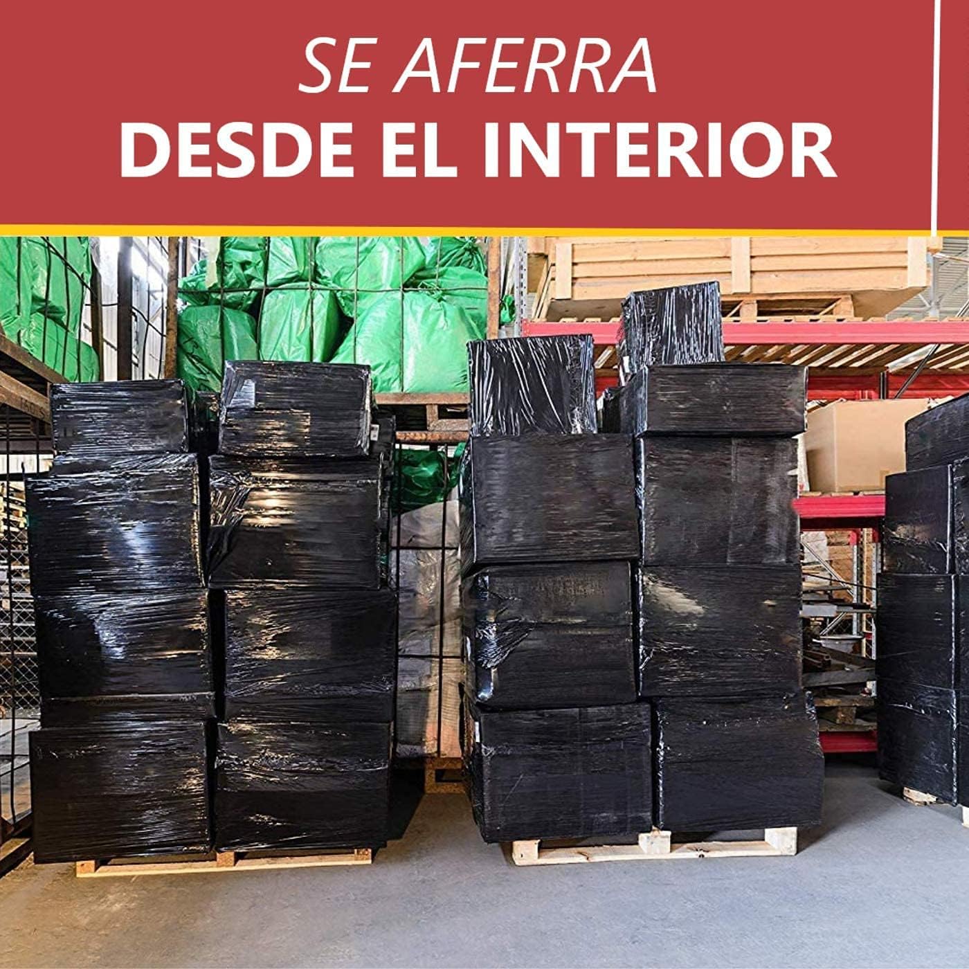 Film Transparente o Negro para Embalar de 50 cm x 200 Metros de Longitud – Rollo de Film Elástico Manual para Embalaje Industrial - Imagen 4