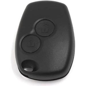 Carcasa mando llave del coche 2 botones, Funda de llave de 2 botones, Compatible con Renault Clio, Twingo, Megane,