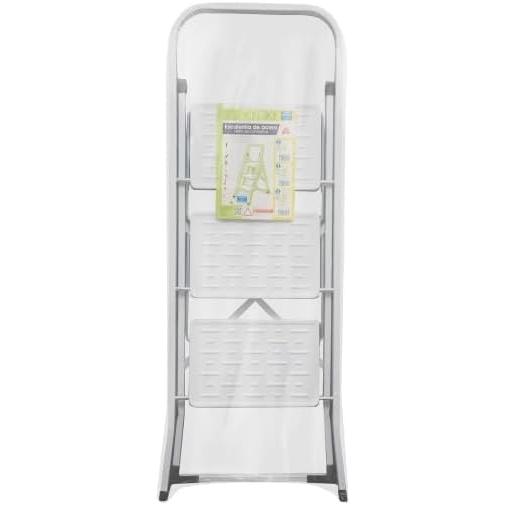 Escalera Domestica Aluminio 3 Peldaños, Escalerilla Blanca - Imagen 6