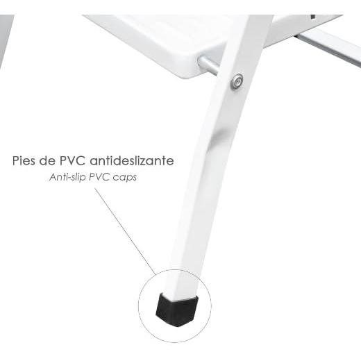 Escalera Domestica Aluminio 3 Peldaños, Escalerilla Blanca - Imagen 5