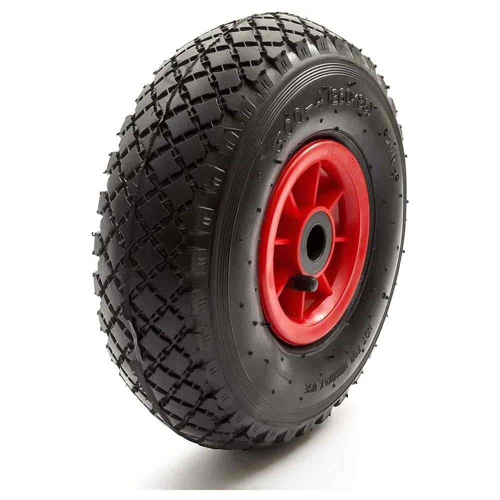 Rueda Carretilla Sacos Neumática llanta plástico 20 mm. (1 unidad)