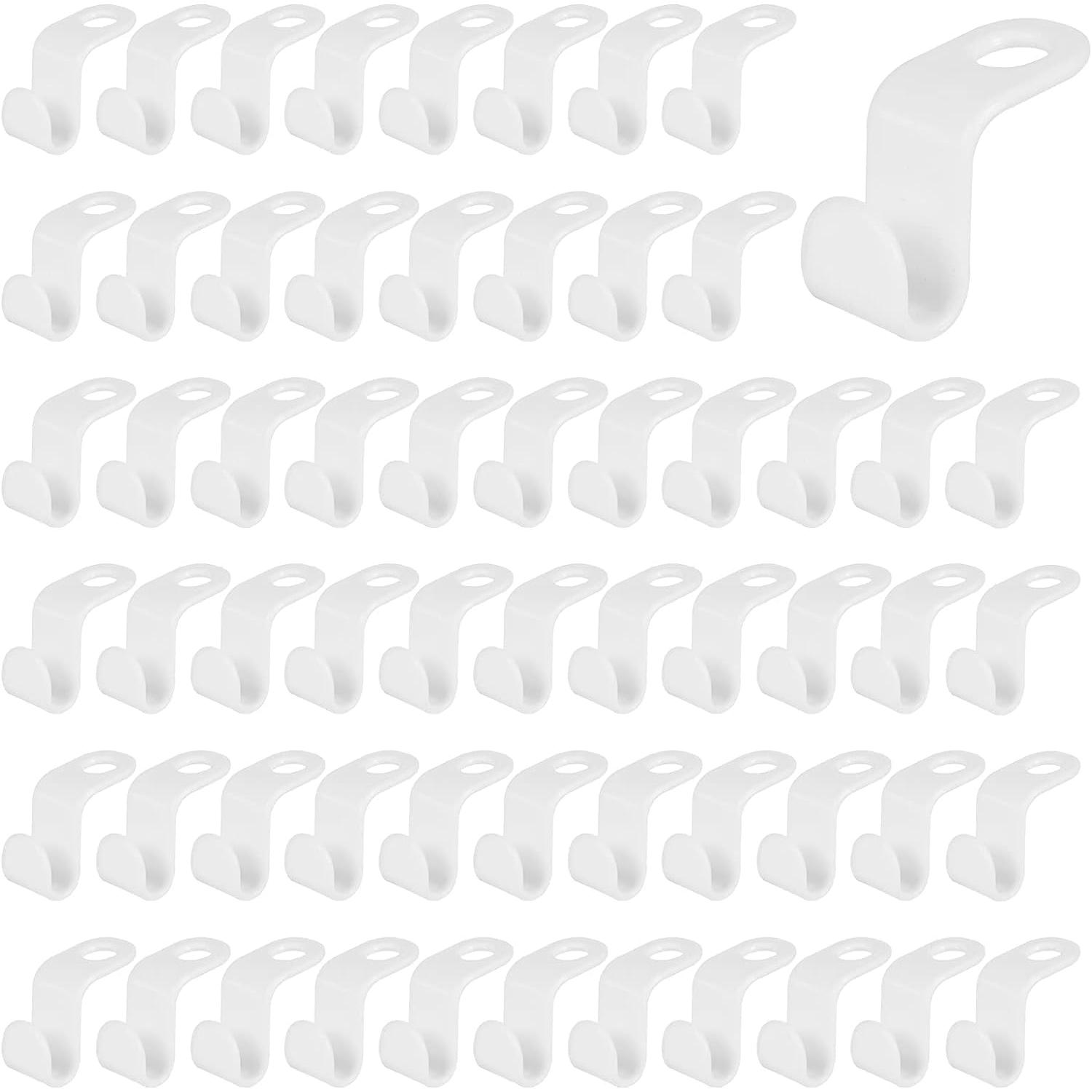 Ganchos Conectores para Perchas de la Ropa - Ahorra Espacio - Organizador de plástico para Armario (Pack 60 uds.)