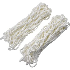 Red para Canasta de Baloncesto Basket 12 Bucles Repuesto 12 Lazos Tamaño Reglamentario para Cestas Estándar Aro de 12 Ganchos