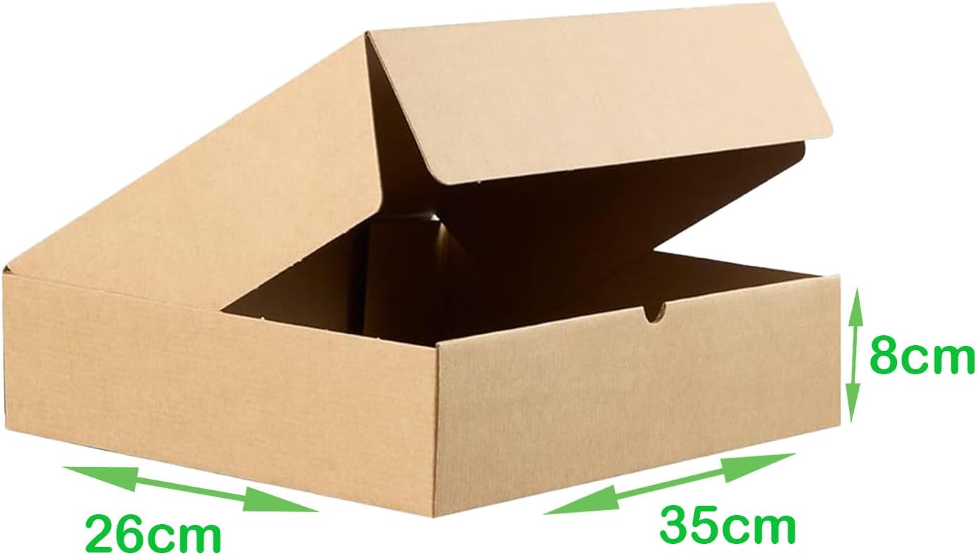 Pack Cajas Carton Envios Automontables, Paquetes Regalo, Kraft, Packaging de 35x26x8cm - Imagen 3