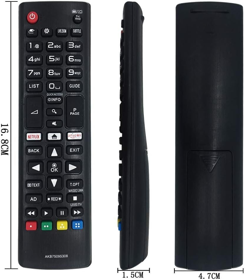 Mando a Distancia Universal para LG Smart TV AKB75095308 AKB74915324, Compatible con Todas LG TV Control Remoto Reemplazo Repuesto - Imagen 2