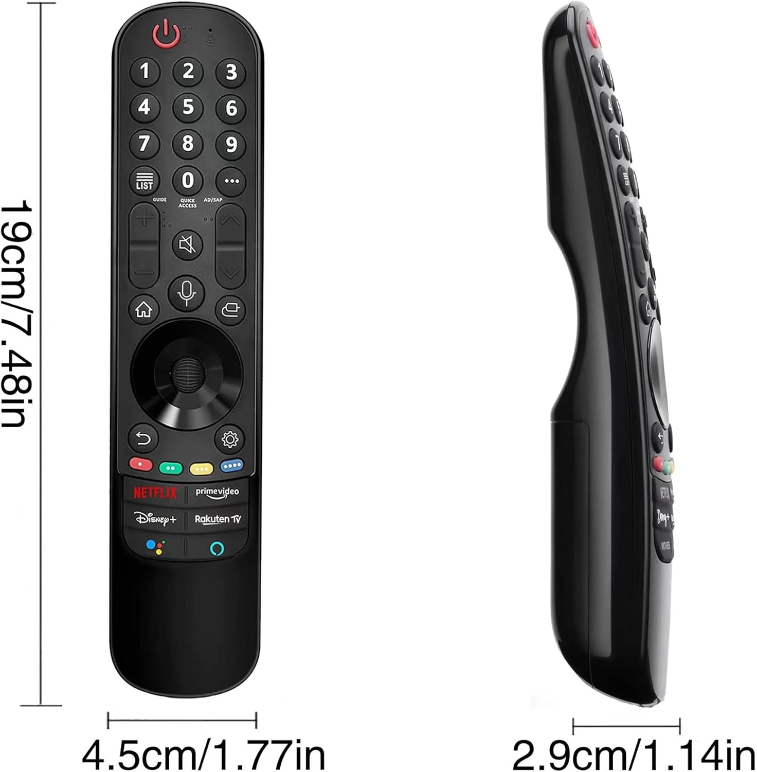 Mando a Distancia Universal Magic para LG Smart TV - Compatible con OLED/QNED/NanoCell/UHD 4K 8K, Control de Voz y Puntero, Repuesto Ideal - Imagen 2