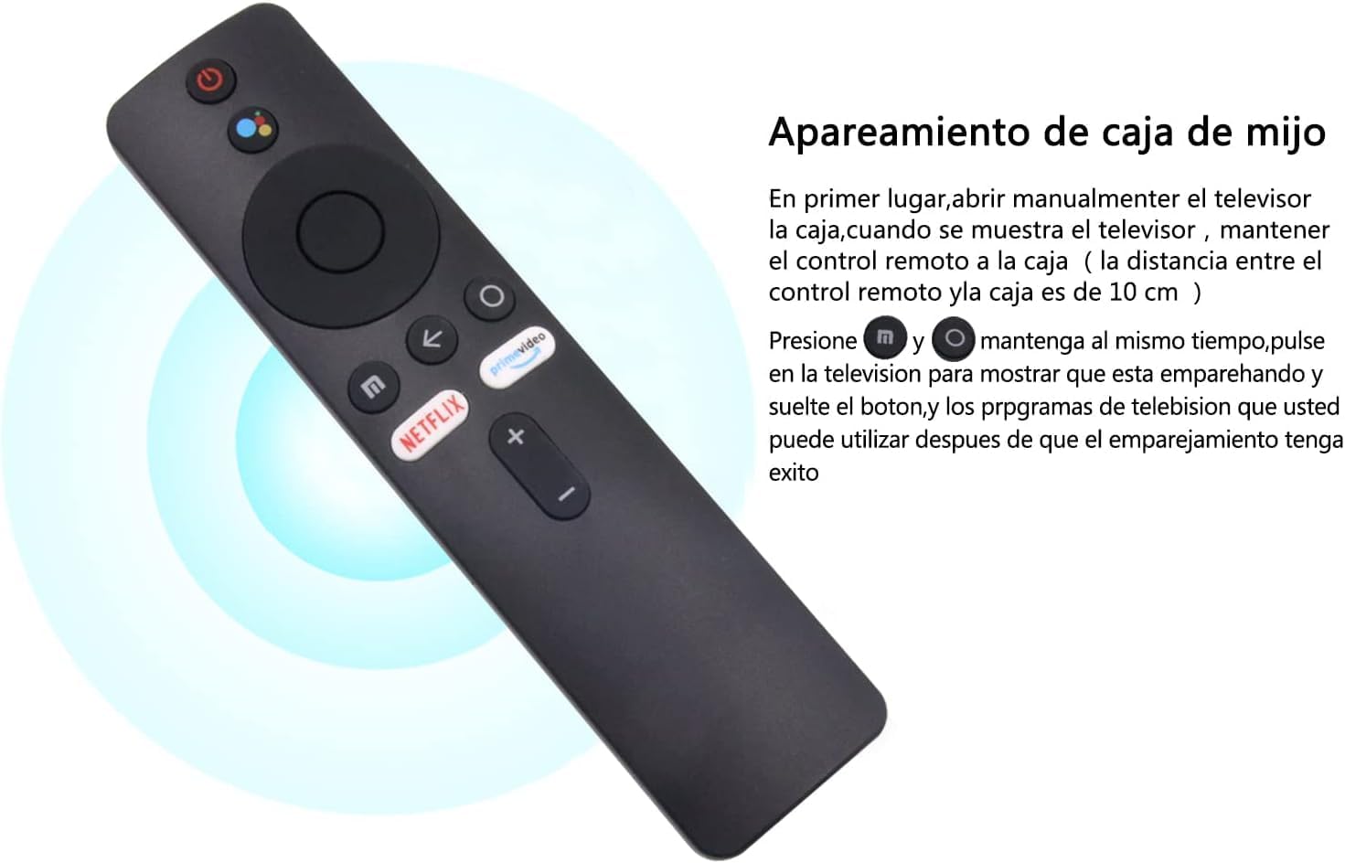 Reemplazo Mando a Distancia Xiaomi para Xiaomi Mi Box S/Mi TV Stick Remote Control con Bluetooth y Control por Voz - Imagen 2