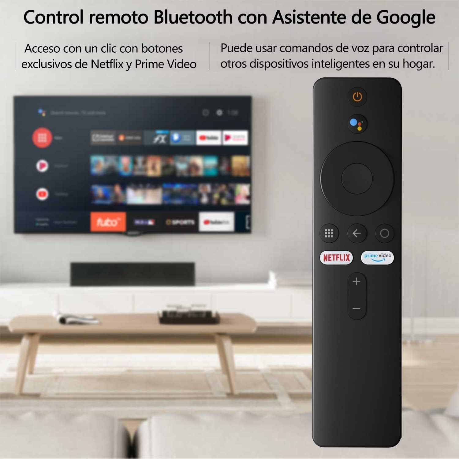 Reemplazo Mando a Distancia Xiaomi para Xiaomi Mi Box S/Mi TV Stick Remote Control con Bluetooth y Control por Voz - Imagen 5