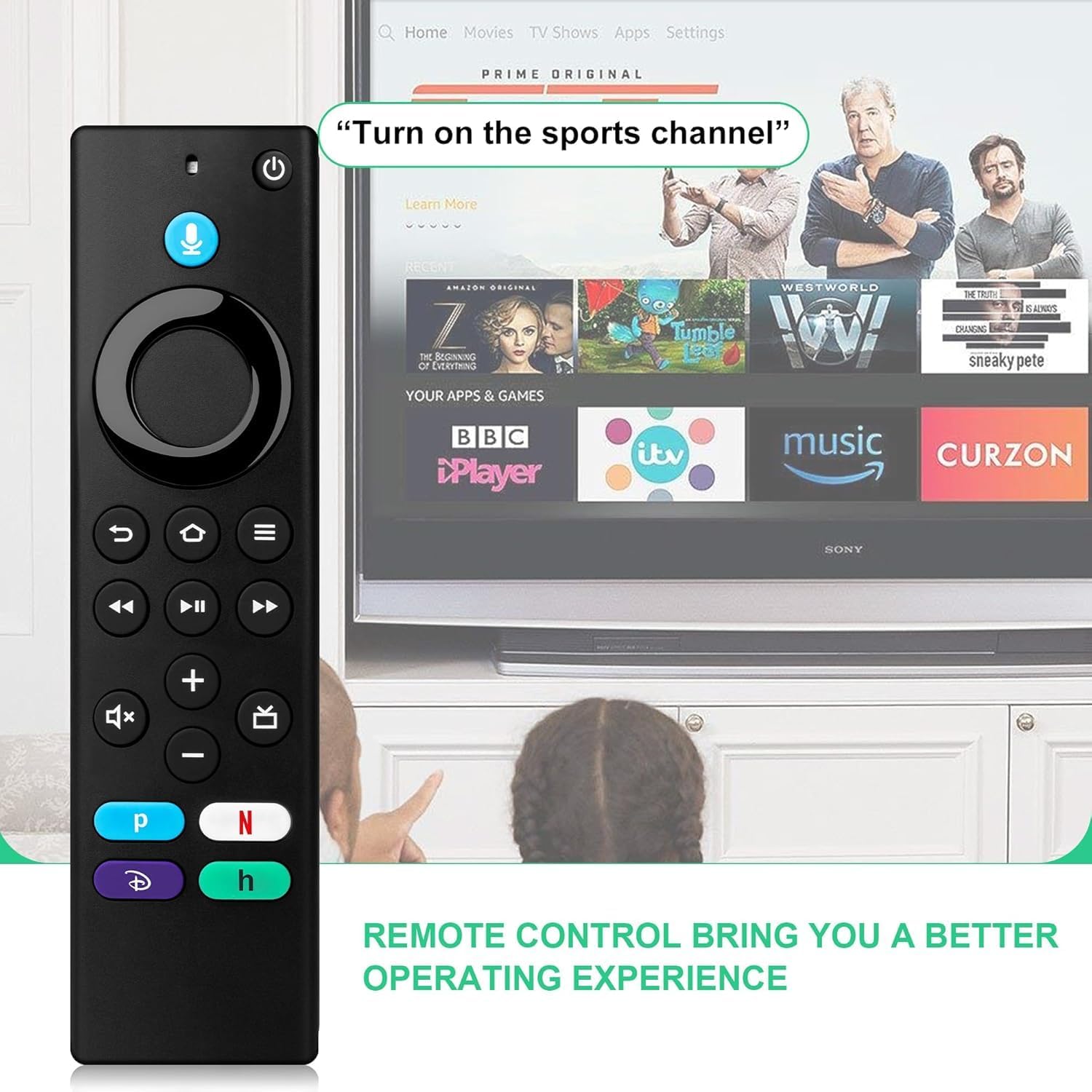 Mando para el Fire TV con Función de Voz, Repuesto Control Remoto Totalmente Compatible. Smart Fire TV Stick 4K MAX L5B83G Alexa 3ª Generación - Imagen 3