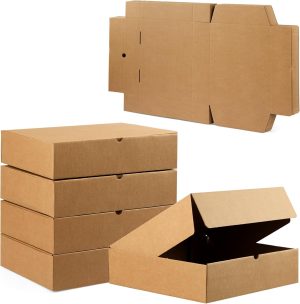 Pack Cajas Carton Envios Automontables, Paquetes Regalo, Kraft, Packaging de 35x26x8cm
