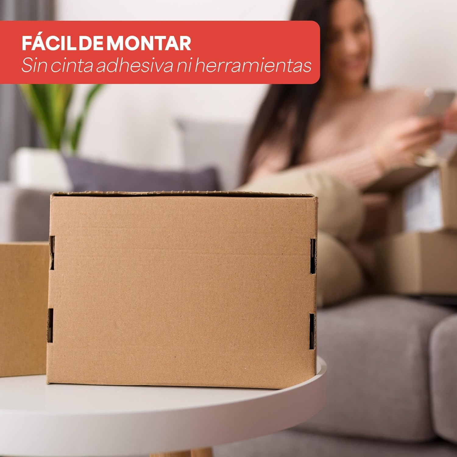 Pack Cajas Carton Envios Automontables, Paquetes Regalo, Kraft, Packaging de 35x26x8cm - Imagen 4