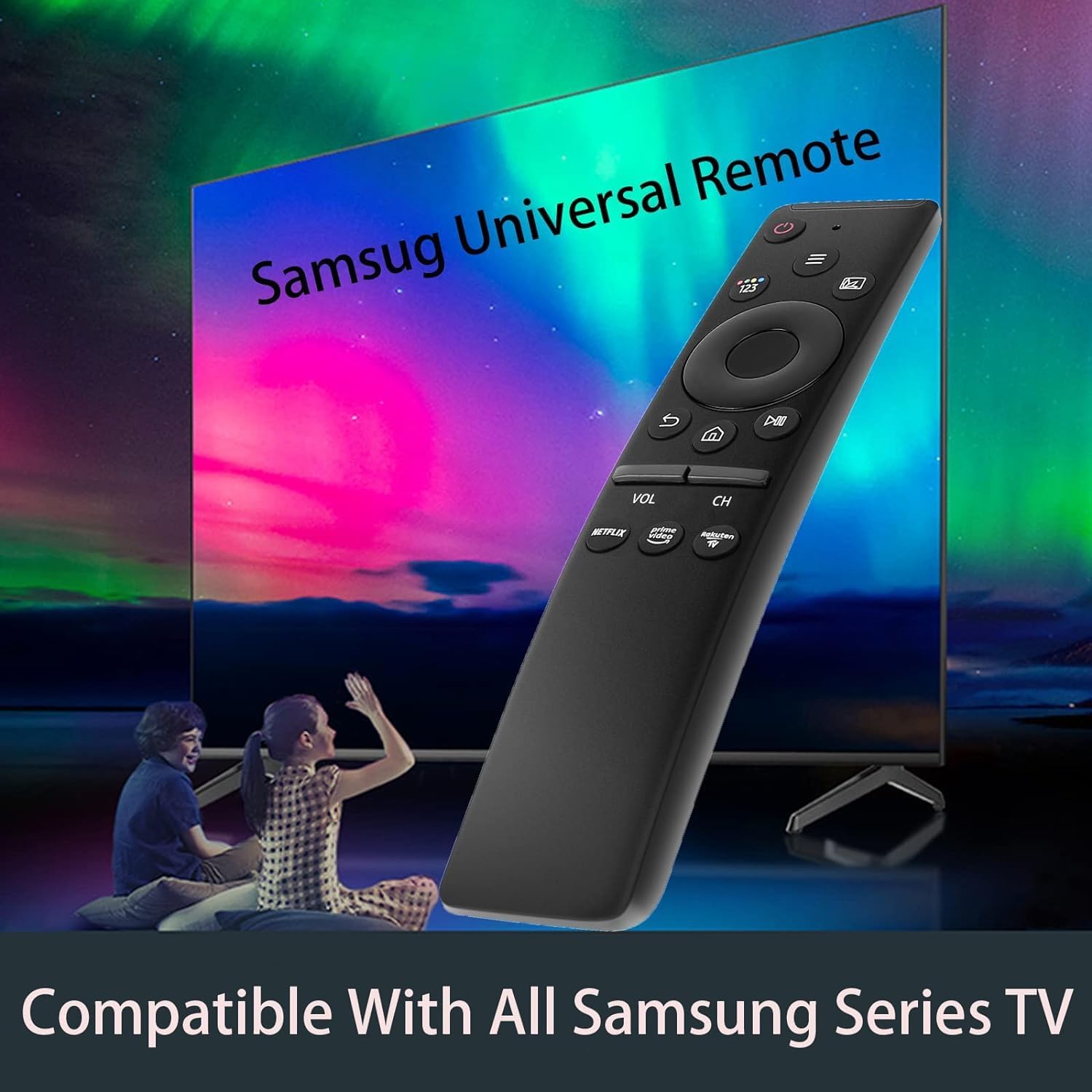 Mando a Distancia Universal Avanzado para Samsung TV - Compatible con Todos los Modelos Samsung Smart, LCD, LED, UHD, QLED, 4K HDR - Configuración Instantánea - Control Remoto - Imagen 2